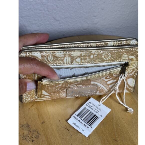 Sakroots Artist Circle Rose Gold Wallet NWT - Picture 5 of 5
